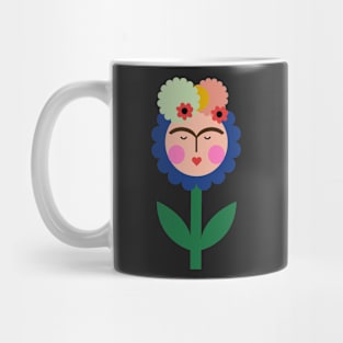 Flower Frida kahlo mexican feminist painter viva la vida Mug